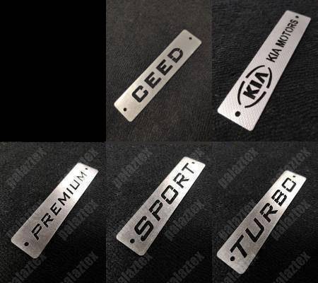 kia ceed metal paspas logosu